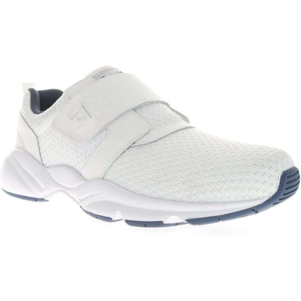 Propét Mens Stability X Strap White Athletic Shoe Sz 8W Mesh Walking Sneaker NEW - Picture 4 of 10